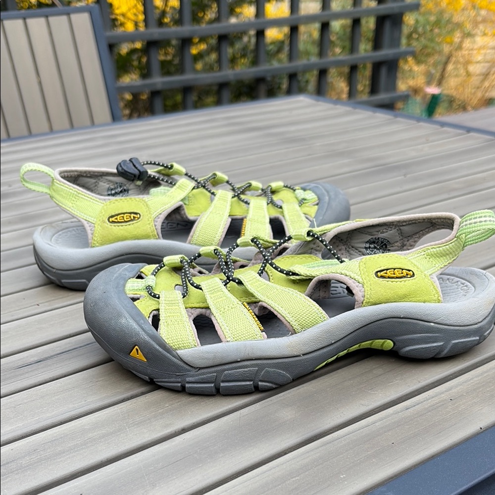 Keen Gray and Green Sport Sandals with Rubber Toe Protection - Picture 4 of 4